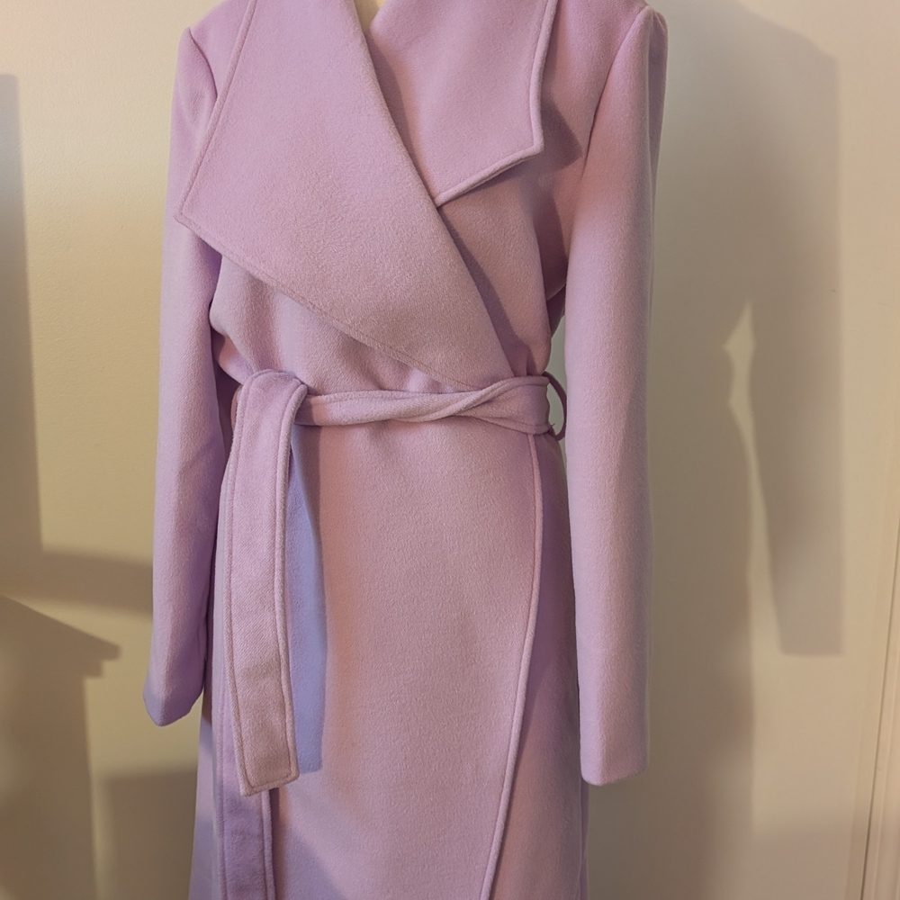 Lavender Wrap Trench Coat